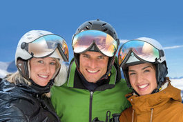 CP Ski helmet with Visor men, woman and child