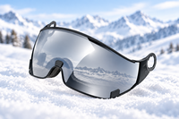 SLOKKER SP1 SKI GOGGLE - with extra lens - BLACK - PHOTOCHROMIC POLARIZED CAT. 1-3