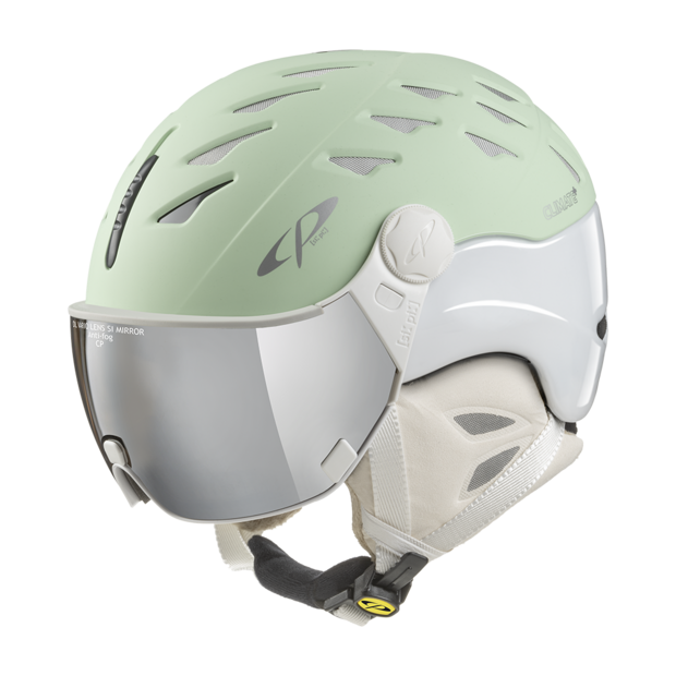32853_Cp_Cuma_skihelm_vizier_groen_wit_vario
