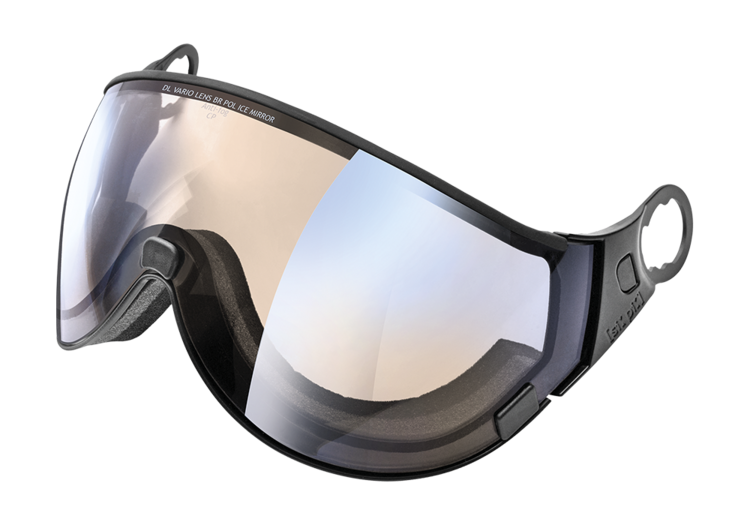 Visor Ski Helmet Cp DL Vario Lens Brown polarized Ice Mirror