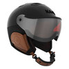 kask elite carbon brown skihelm met vizier visier