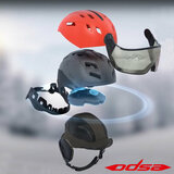 CP Corao+ ski helmet black-white - photochrome visor (4 Choices) - very safe_