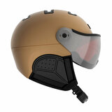 Kask Treasure gold skihelm met vizier