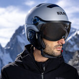 Kask Treasure silver skihelm met vizier foto 2