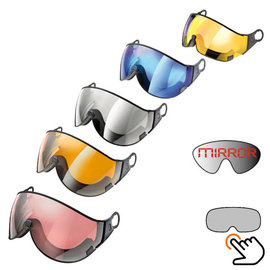 CP visor for ski helmet - single lens - for another weather / look - fits Cp helmets