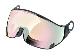 CP 20 Ski Helmet Visor Photochromic - DL Vario Lens Water Pink Mirror Cat. 1-2 (☁/❄/☀) - For CP helmets