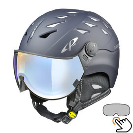 Color : Black, Size : S YSYJJ Snowboard Helmet Ski Helmet 2-in-1 Visor for Adults Unisex ABS EPS with Detachable Snow Mask Anti-Fog Anti-UV Goggle Windproof Lightweight/Fashion Personality 