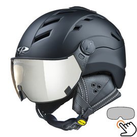 Casco de esquí Kask Elite Visor Photo Carbon + Black - Silver Mirror Visor