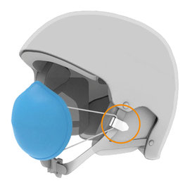 Helmet Clips for attachment of face mask | No need to take off the ski helmet after each descent! | Universal