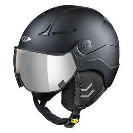 CP Coya+ Ski helmet with visor black | Extra safe! | photochrome visor