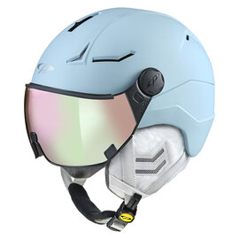 CP Coya+ Cashmere Ski helmet with visor blue | Extra safe! | polarised visor