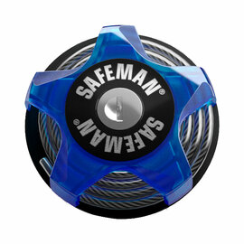 Safeman ski lock blue - snowboard lock - helmet lock - bicycle lock