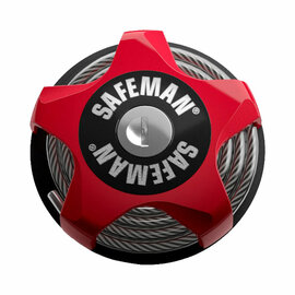 Safeman ski lock red - snowboard lock - helmet lock - bicycle lock
