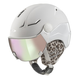 CP Coya+ Leo Ski helmet with visor white | Extra safe! | polarised & photochrome visor