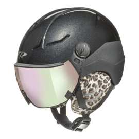 CP Coya+ Leo Ski helmet with visor black | Extra safe! | polarised & photochrome visor