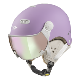 CP Carachillo Ski helmet with visor light purple | Extra safe! | polarised & photochrome visor