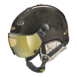 CP Carachillo Carbon Ski helmet with visor black phyton | Extra safe! | polarised & photochrome visor