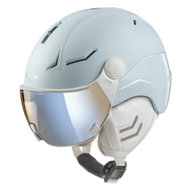 CP Coya+ Cashmere Ski helmet with visor blue | Extra safe! | polarised & photochrome visor