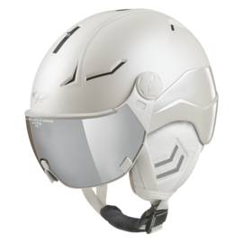 CP Coya+ Cashmere Ski helmet with visor white | Extra safe! | polarised visor