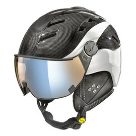 CP Camurai Carbon black-white ski helmet  - photochrome & polarised visor - choose from 3 types !