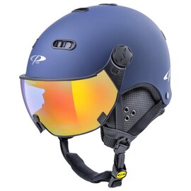 CP Carachillo ski helmet blue - single mirror visor (2 Choices) 