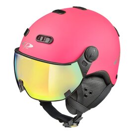 CP Carachillo fluo pink matt ski helmet - photochromic Visor (4 Choices)