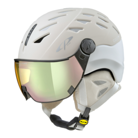 CP Cuma ski helmet creme-white - photochromic & polarized visor (3 Choices)