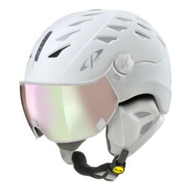 CP Cuma Cashmere ski helmet white - photochromic & polarized visor (3 Choices)