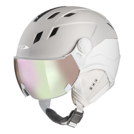 CP Corao+ Cashmere Ski helmet with visor creme | Extra safe! | polarised & photochrome visor