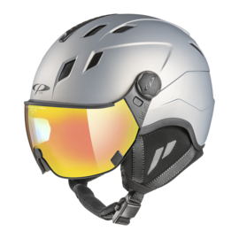 CP Corao+ Ski helmet with visor grey | Extra safe! | photochrome visor