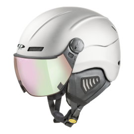 CP New Camurai ski helmet white - photochrome & polarised visor 