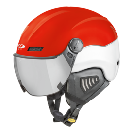 CP New Camurai ski helmet red white - photochrome visor