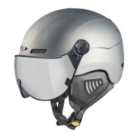 CP New Camurai ski helmet grey - single mirror visor