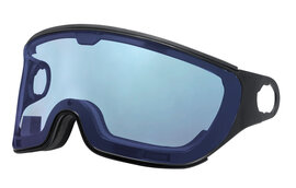Mango Ski helmet Visor Photochromic - flash blue mirror cat. 1-2 (☁/❄/☀) - black frame