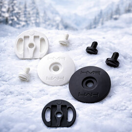 HMR Skihelm Visier - Screwset black or white - Fits HMR Ski helmets