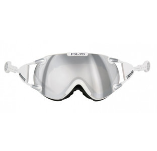 De waarheid vertellen maak het plat vertalen Casco Goggle Fx-70 Carbonic White Zilver